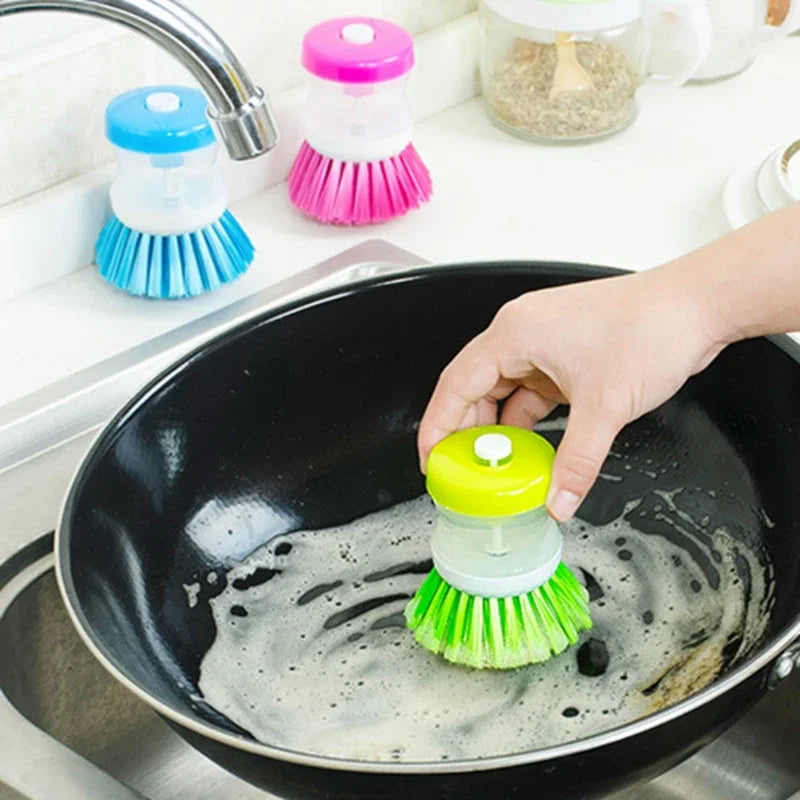 Automatic Liquid Dispensing Dish Scrubber