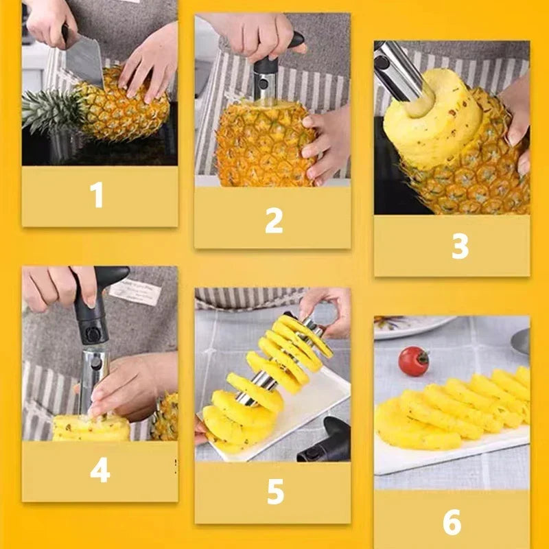 Pineapple Corer/Slicer Stainless Steel Easy To Use Pineapple Tool