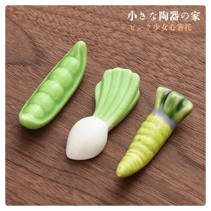 3pcs/set Ceramic Chopstick Rest