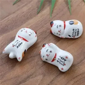 3pcs/set Ceramic Chopstick Rest