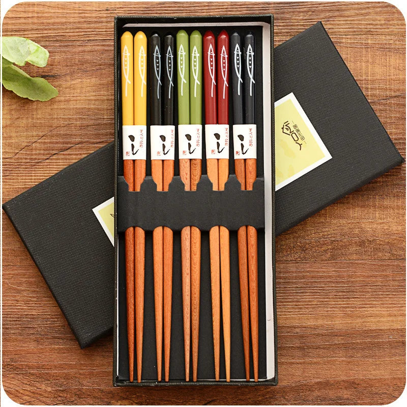 5 Pair Various Styles Japanese Chopsticks