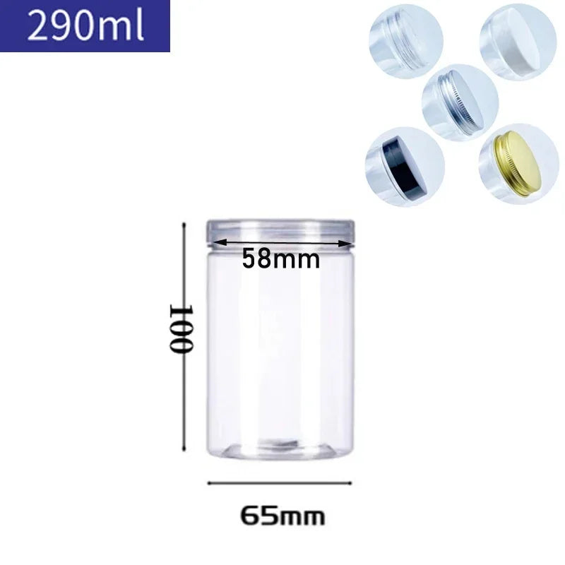 Round Sealed Transparent Jars