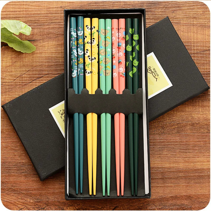 5 Pair Various Styles Japanese Chopsticks
