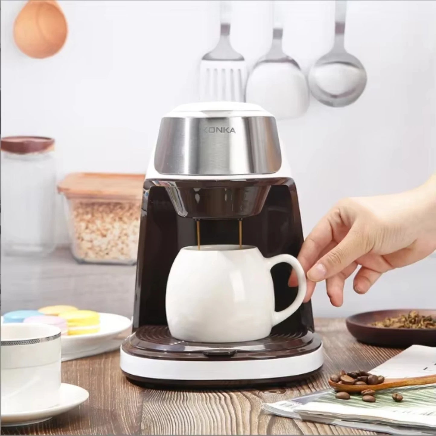 2-in-1 Coffee Machine Tea & Coffee Maker