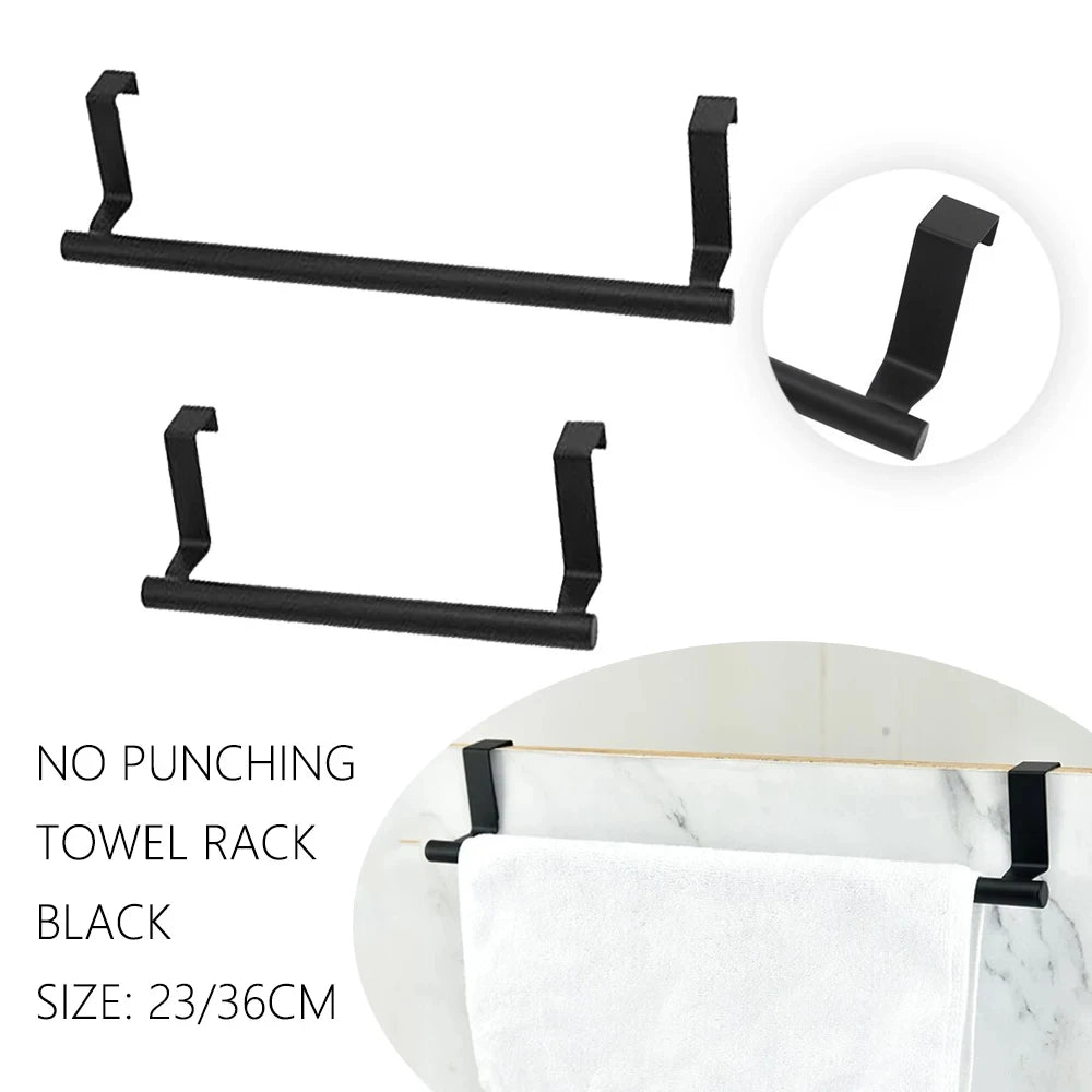 Kitchen Towel Holder Over The Door Towel Rail Hanging Rack