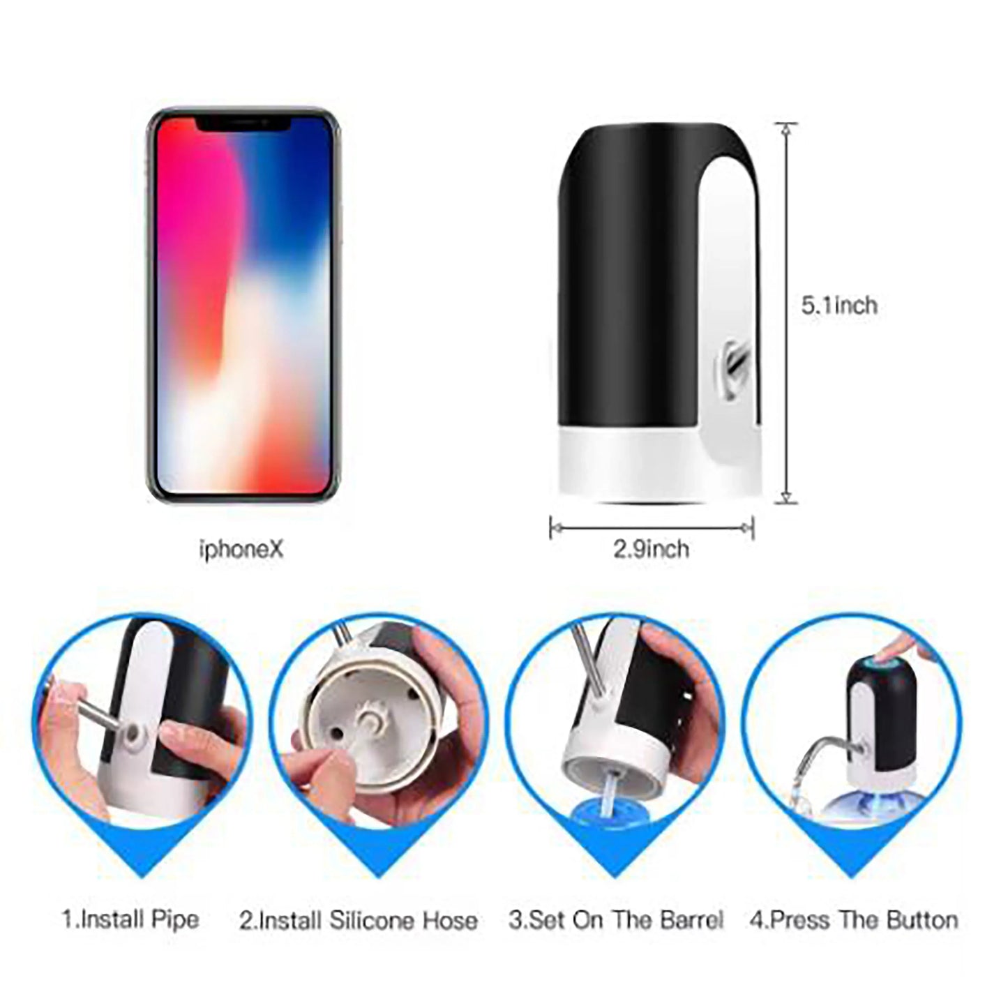 Water Pump/Dispenser USB Rechargeable