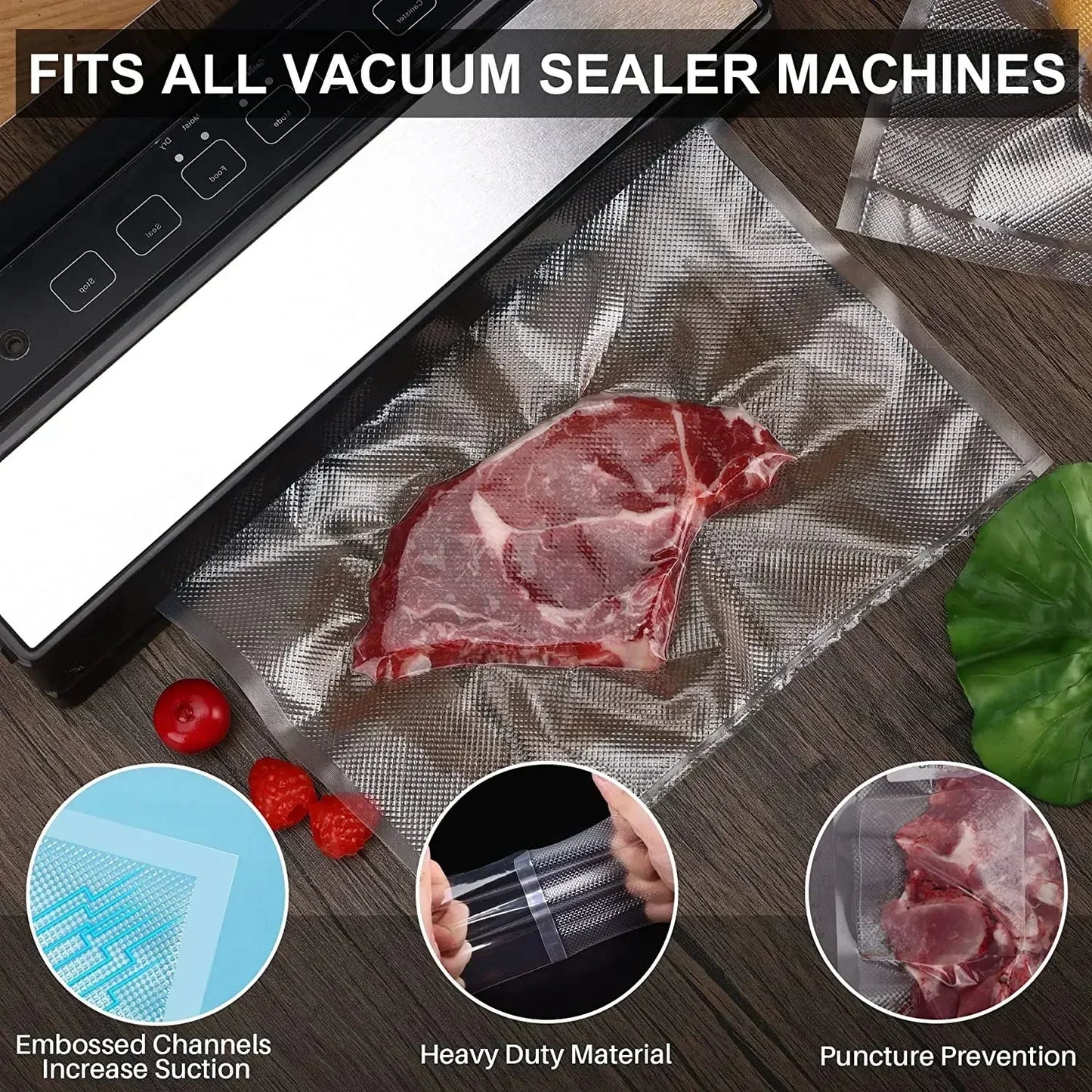 50pcs Vacuum Sealer Bags