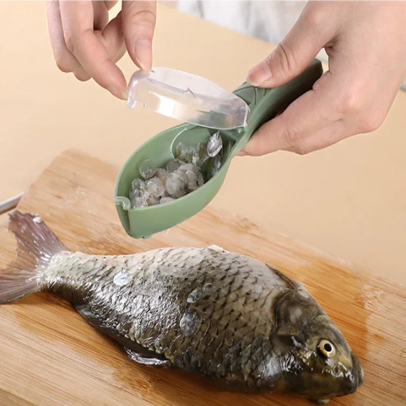 Fish Scaling Brush Scraper Grater Scale Catcher