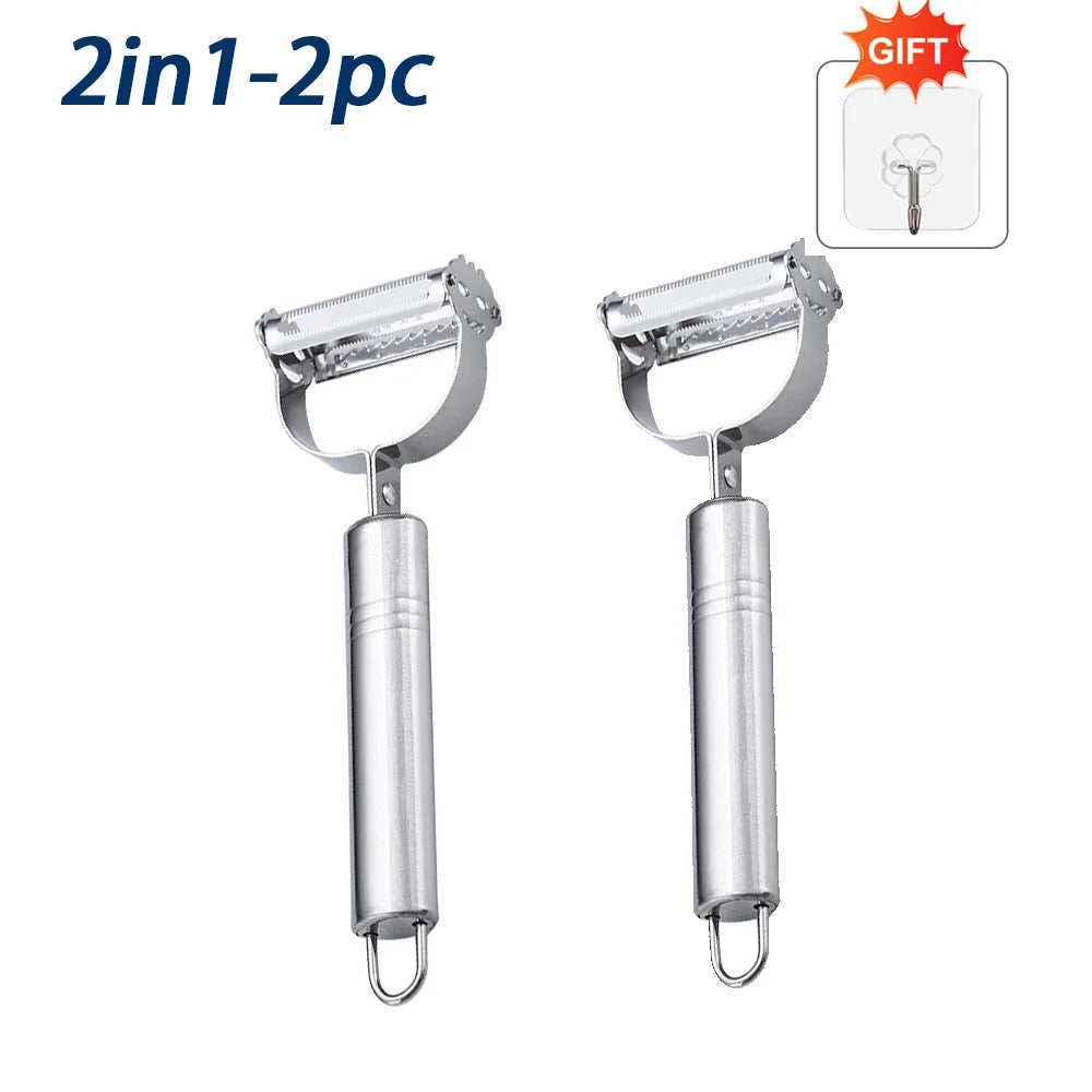 Multi-Function Fruit And Vegetable Peeler Planer Double Headed