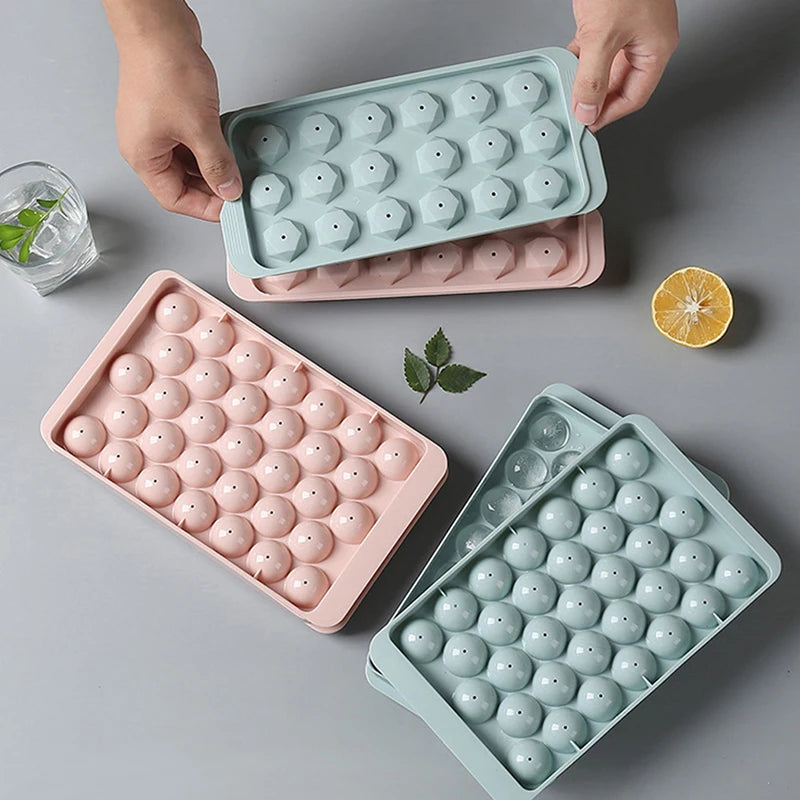 33 Spherical Ice Cube Tray Silicone
