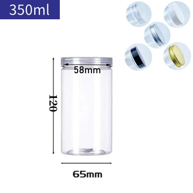Round Sealed Transparent Jars