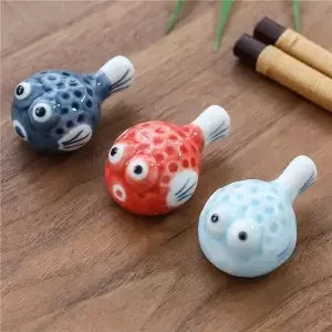 3pcs/set Ceramic Chopstick Rest