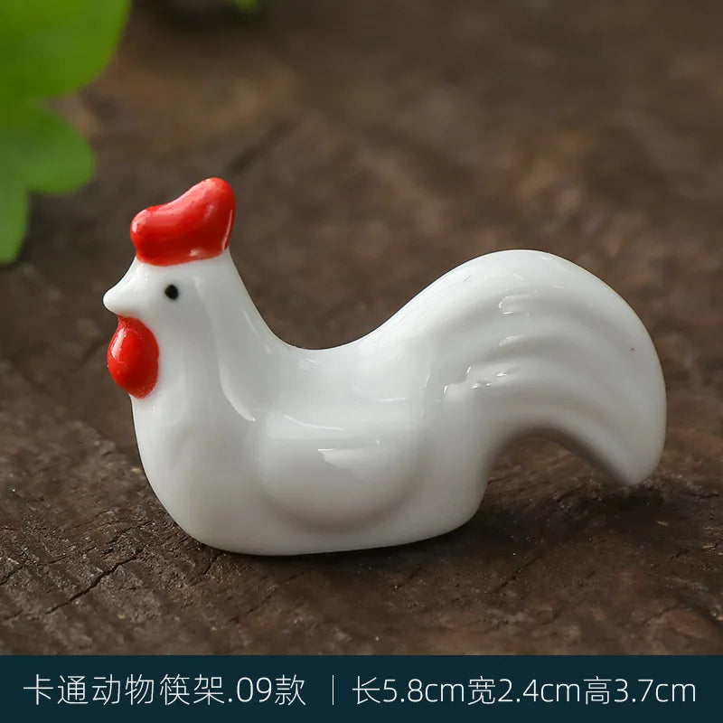 3pcs/set Ceramic Chopstick Rest