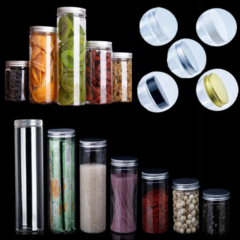 Round Sealed Transparent Jars