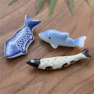3pcs/set Ceramic Chopstick Rest