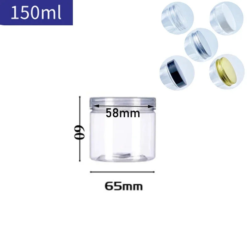 Round Sealed Transparent Jars