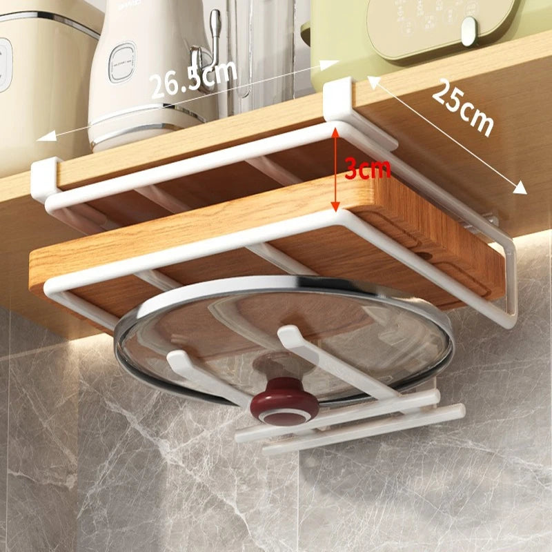 Under Cupboard Paper Towel, Utensil & Rags Hanger