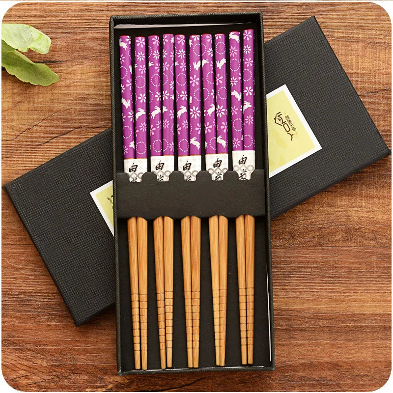 5 Pair Various Styles Japanese Chopsticks