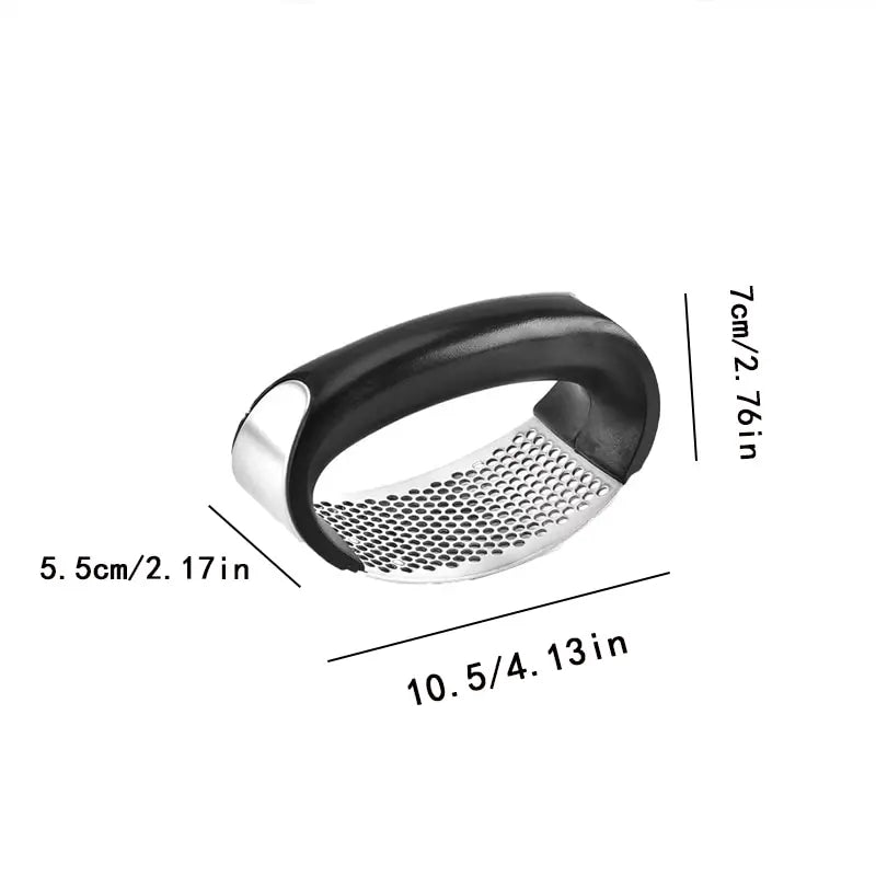 1Pcs Portable Manual Stainless Steel Garlic Press