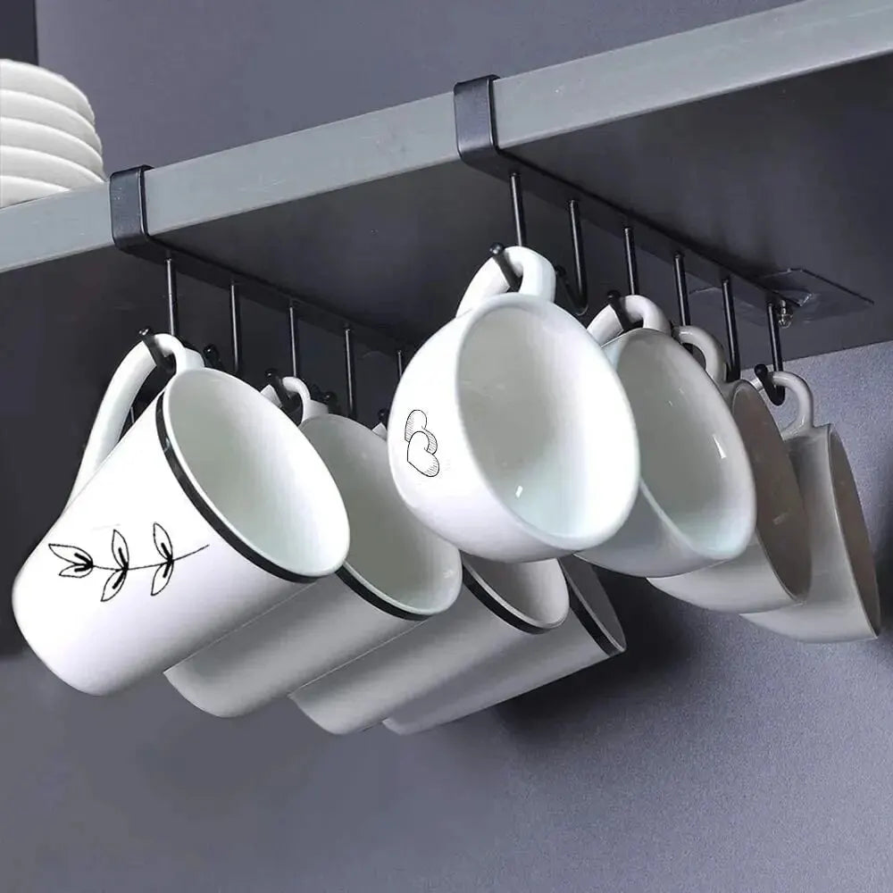 6 Hook Coffee Mug Organizer/Storage Hanger