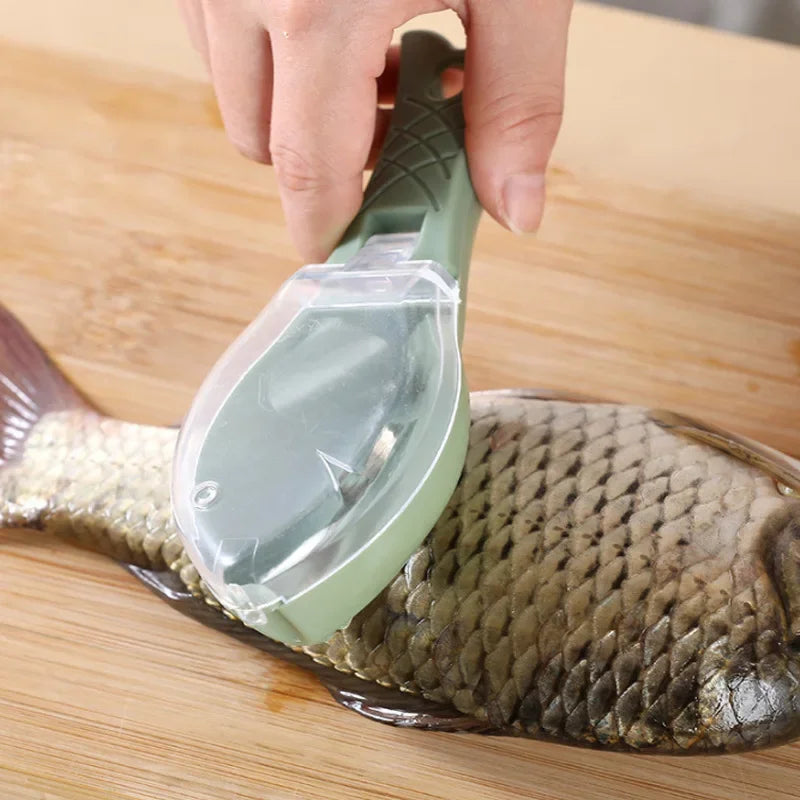 Fish Scaling Brush Scraper Grater Scale Catcher
