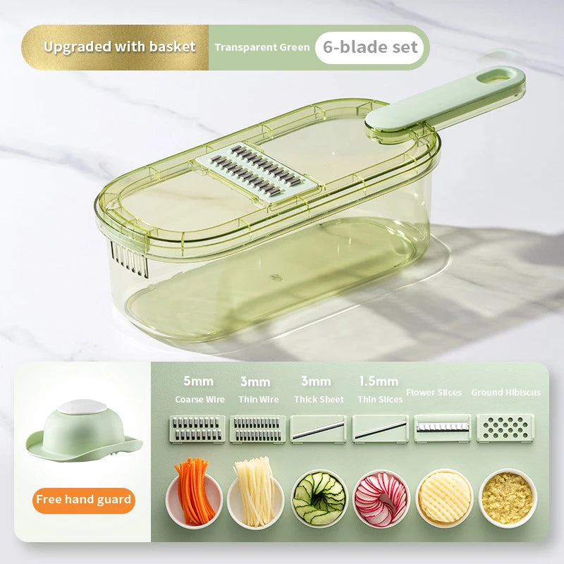 Multifunction 7 in 1 Vegetable Cutter & Grater