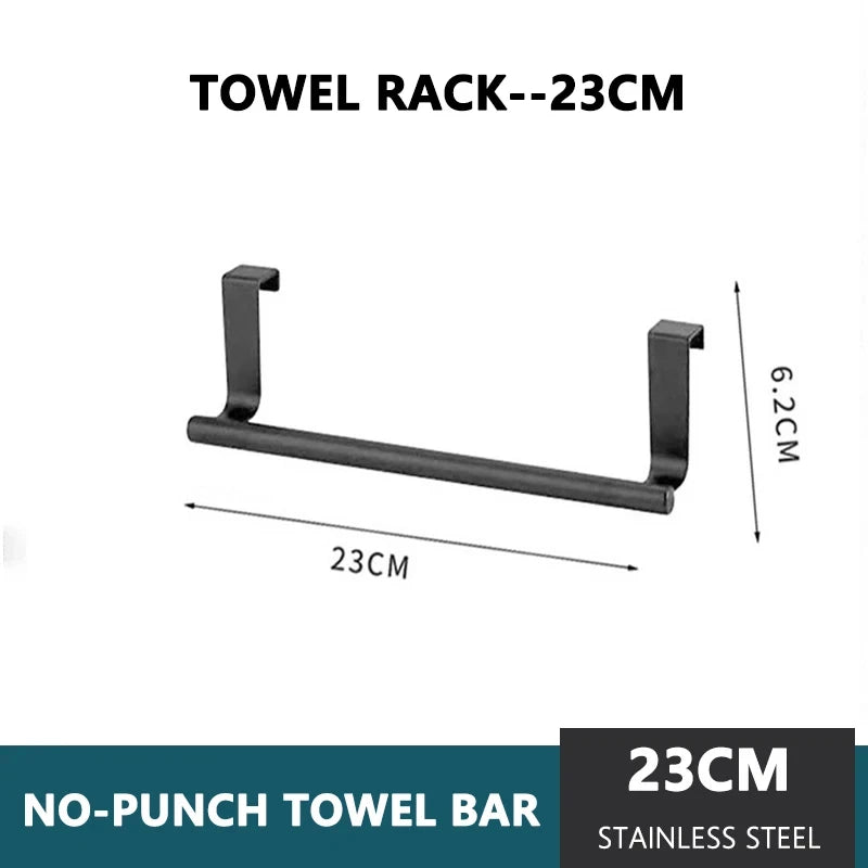 Kitchen Towel Holder Over The Door Towel Rail Hanging Rack