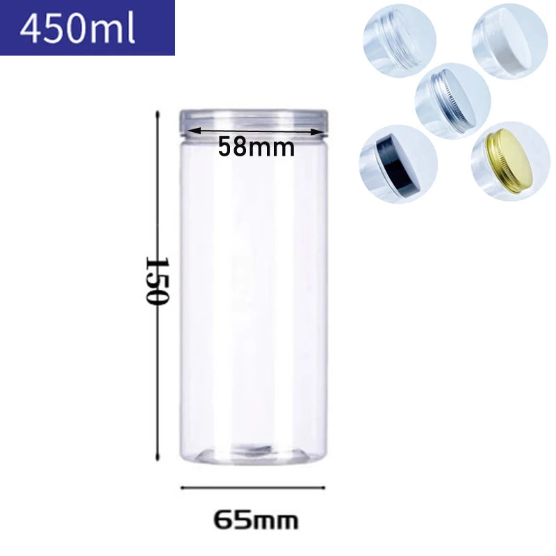 Round Sealed Transparent Jars