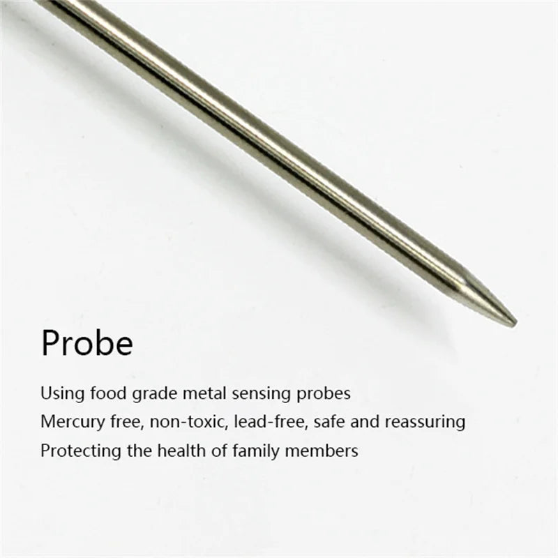 Digital Kitchen Thermometer Probe Stainless Steel Food Temperature Reader