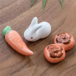 3pcs/set Ceramic Chopstick Rest