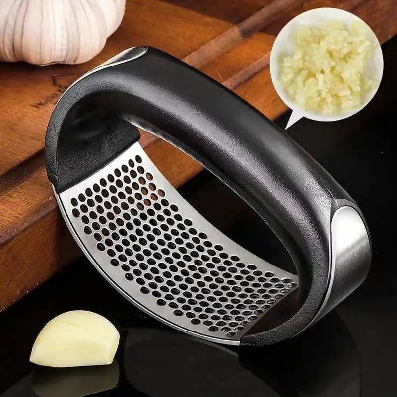 1Pcs Portable Manual Stainless Steel Garlic Press