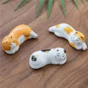 3pcs/set Ceramic Chopstick Rest