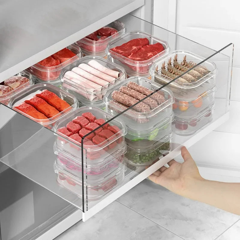 1-8PCS 350ml or 650ml Microwave Safe Food-Grade Storage Container