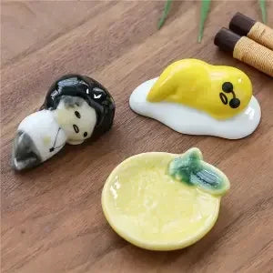 3pcs/set Ceramic Chopstick Rest