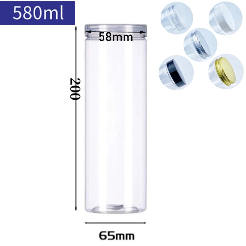 Round Sealed Transparent Jars
