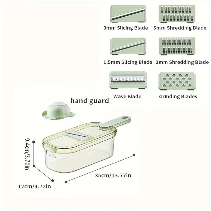 Multifunction 7 in 1 Vegetable Cutter & Grater
