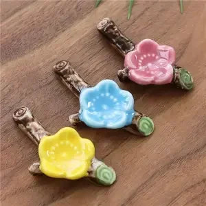 3pcs/set Ceramic Chopstick Rest
