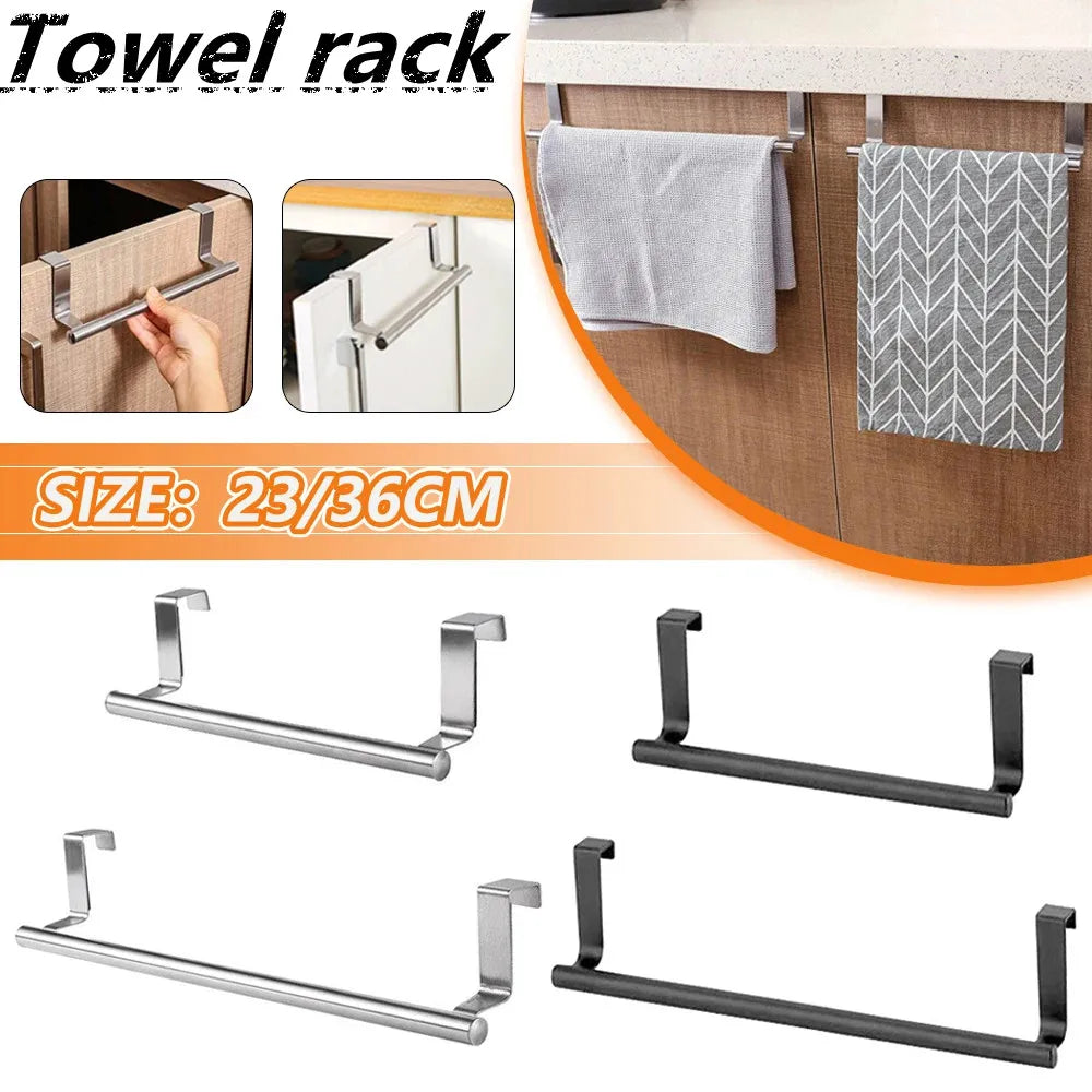 Kitchen Towel Holder Over The Door Towel Rail Hanging Rack