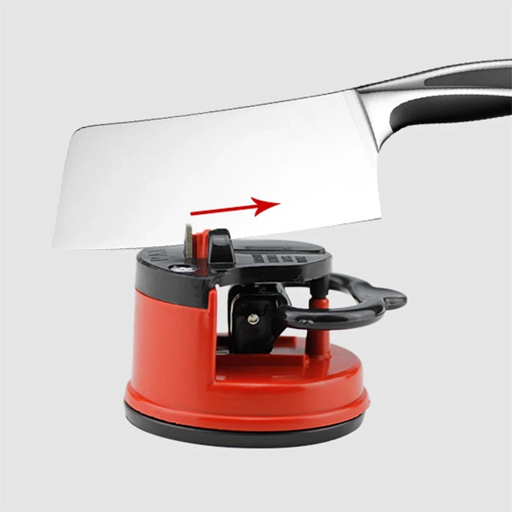 Knife Sharpener with Suction Base & Tungsten Carbide Blades
