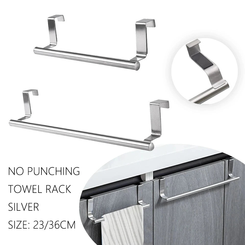 Kitchen Towel Holder Over The Door Towel Rail Hanging Rack