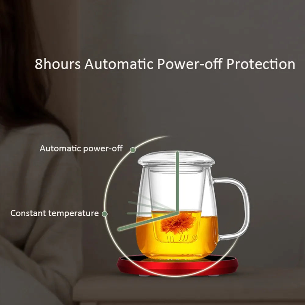 USB Heating Coaster Drink Warmer Temperature Adjustable Warming Pad