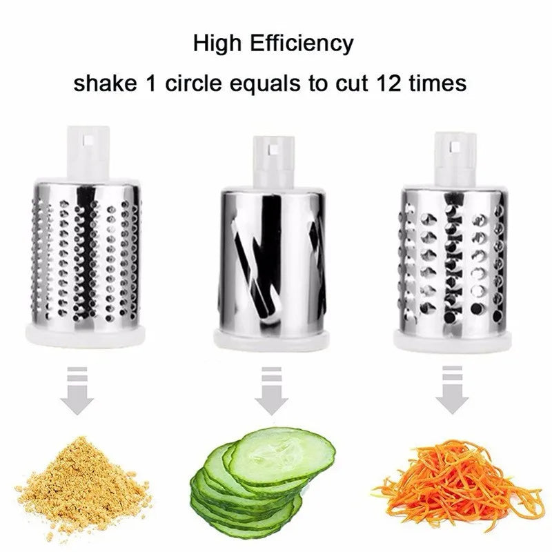 Manual Vegetable Cutter & Shredder Food Processor
