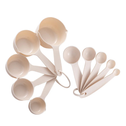 10Pcs/Set Plastic Food-Safe Measuring Spoons