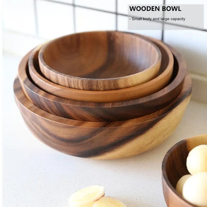 Natural Wooden Bowls Various Sizes