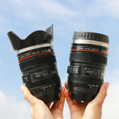 Camera Lens Coffee Mug Replica, Photographers Travel Mug, Stainless Steel