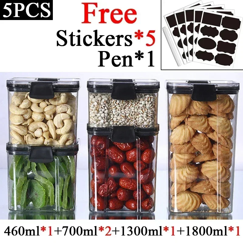 460-1800ml Plastic Food Storage Containers Sold Individually & in Sets High Quality Seals