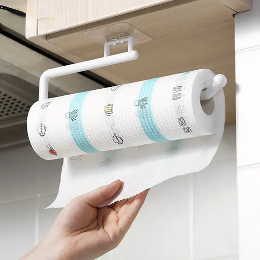 Hanging Toilet Roll/Paper Towel Holder Rack