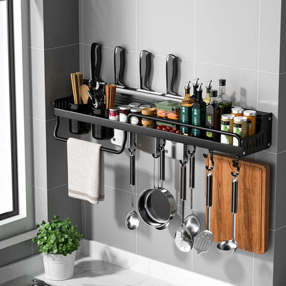 Wall Mounted Kitchen Organizer & Spice Rack