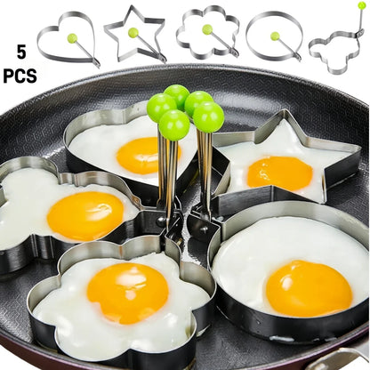 Stainless Steel 5 Style Fried Egg & Pancake Shaper