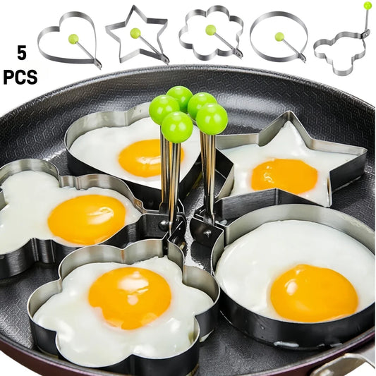 Stainless Steel 5 Style Fried Egg & Pancake Shaper